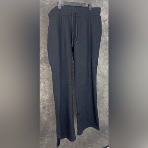Xersion Black Super Soft Fleece Straight Leg Pants XL High Rise